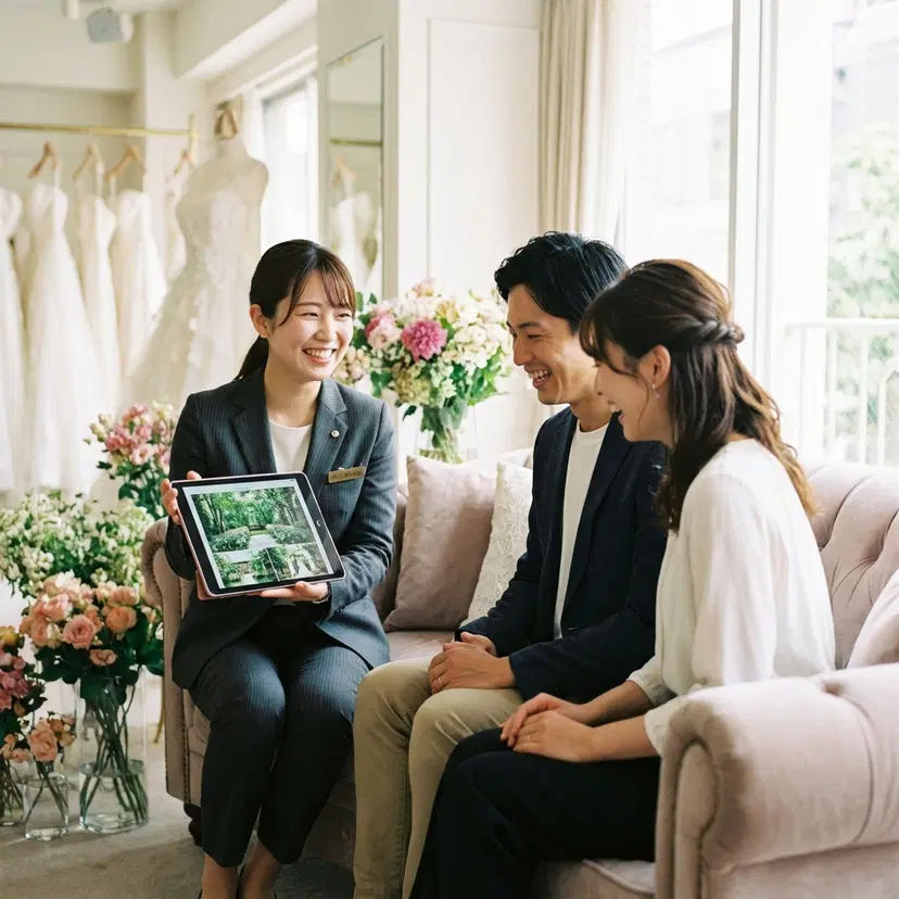 結婚式場のパンフレットをデジタル化する方法｜成約率アップ・見学予約促進・差別化の秘訣【2026年版】